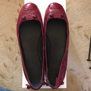 Red Balenciaga flats. Barely worn. Size 40
